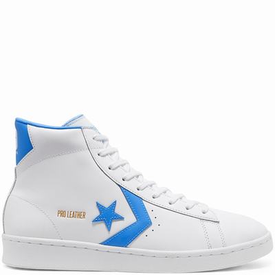 Férfi Converse OG Pro Leather Magasszárú Cipő CO9657340 Fehér/Kék